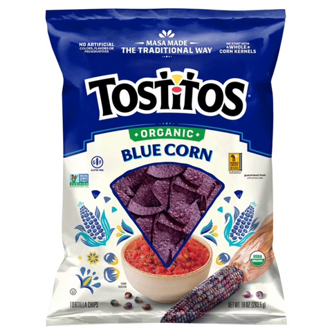 Tostitos Organic Blue Corn Tortilla Chips, 10 oz