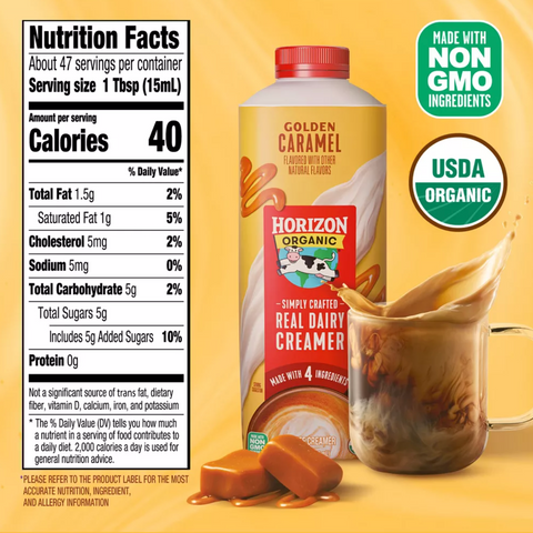 Horizon Organic Caramel Coffee Creamer, 24 fl oz