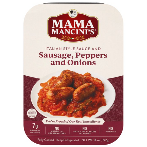 Mama Mancini's Sausage Pepper and Onions, 14 oz