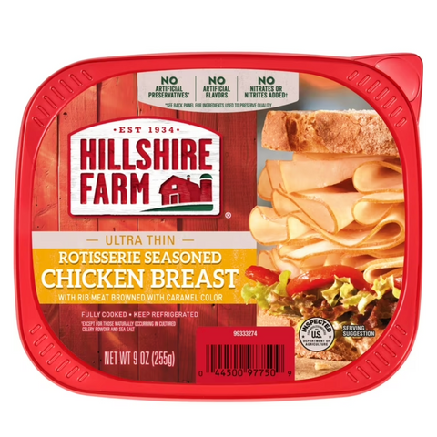 Hillshire Farm® Ultra Thin Rotisserie Seasoned Chicken Breast Lunchmeat, 9 oz
