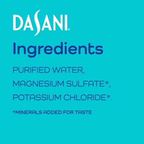 Dasani Purified Water, 12 Fl. Oz., 8 Count