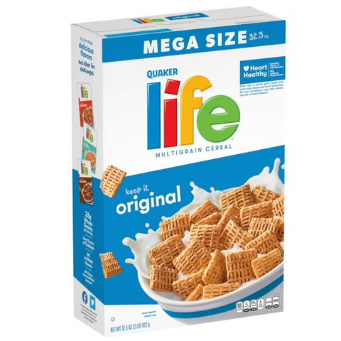 Quaker Life Multigrain Original Crunchy Cereal, 32.5 oz