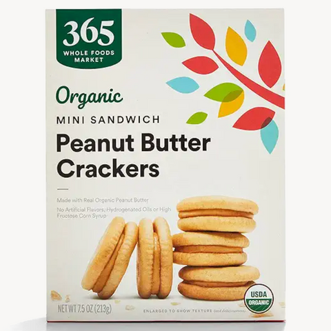 365 Organic Peanut Butter Mini Sandwich Crackers, 7.5 oz.