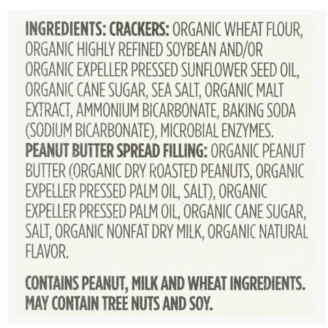 365 Organic Peanut Butter Mini Sandwich Crackers, 7.5 oz.