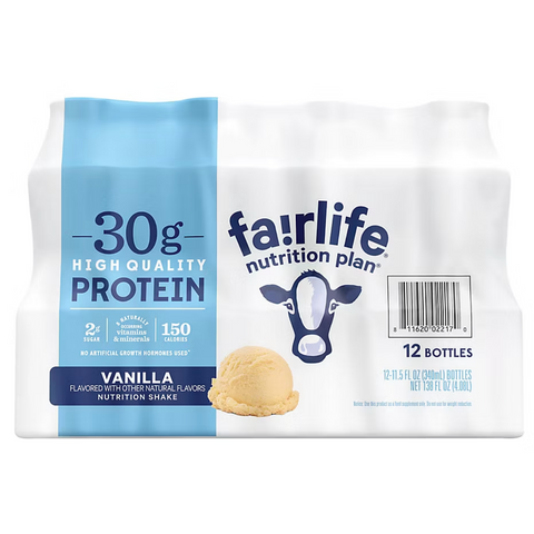 Fairlife Nutrition Plan High Protein, Vanilla, 11.5 fl oz. 12 Count