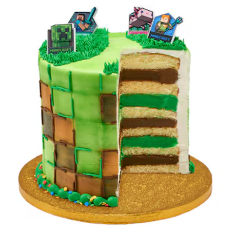 Minecraft Celebration Towering Tier Celebration Birthday Cake