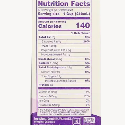 Meyenberg Goat Milk, Whole, Quart, 32 oz