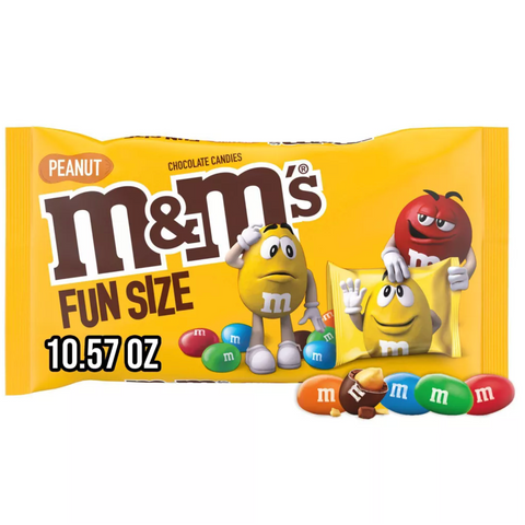 M&M's Peanut Fun Size Chocolate Candy, 10.57oz