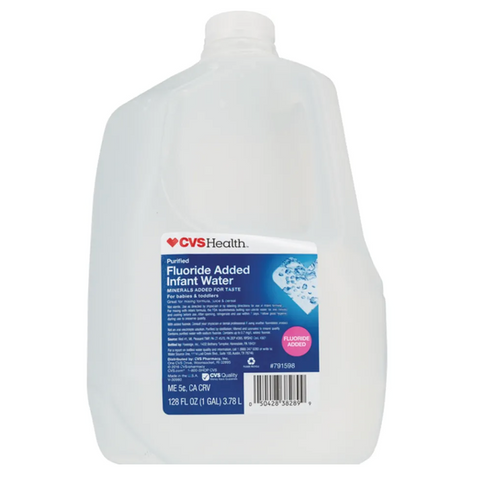 CVS Health Purified Infant Water, Added Fluoride, 1 Gallon