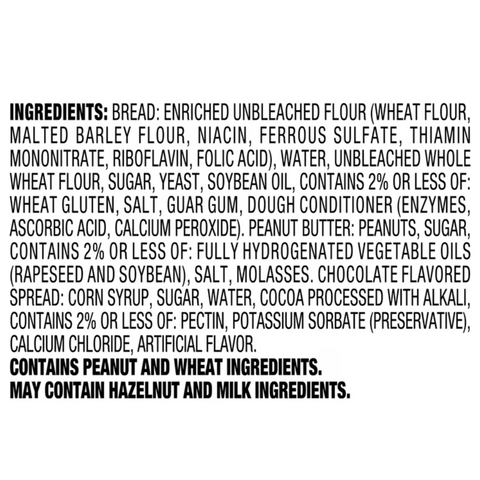 Smucker’s Uncrustables Peanut Butter & Chocolate Flavored Spread Sandwiches, 4 Count