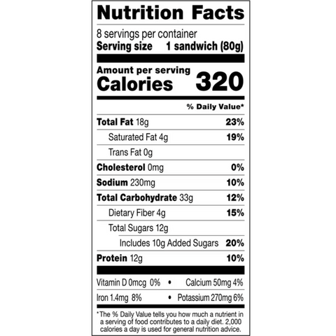 Smucker’s Uncrustables Bright-Eyed Berry Morning Protein Snacks, Peanut Butter & Strawberry Jam Sandwiches on Wheat Bread, 8 Count