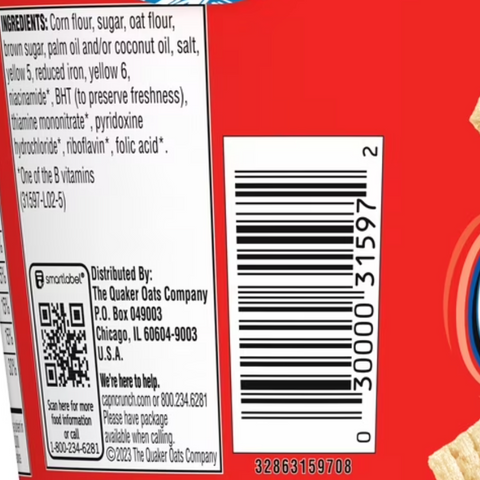 Cap'n Crunch Breakfast Cereal Original Express Cup, 1.51oz