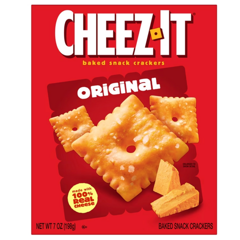 Cheez-It Original Baked Snack Crackers, Lunch Snacks, 7 oz
