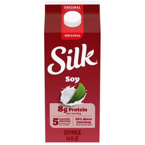 Silk Original Dairy Free Soy Milk, 64 fl oz.