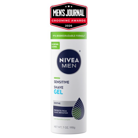 NIVEA MEN Sensitive Shave Gel for Sensitive Skin, with VitaminPro Complex, 7 oz