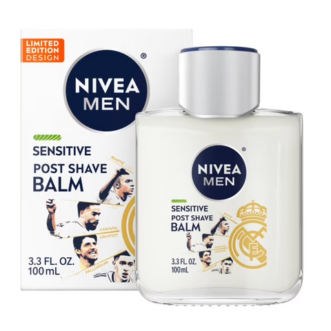 NIVEA MEN Real Madrid Limited Edition Design Sensitive Post Shave Balm, 3.3 fl oz