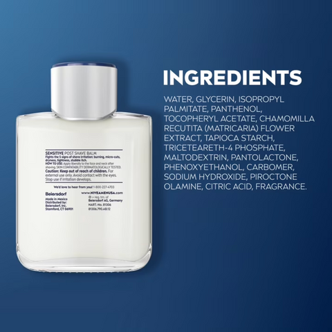 NIVEA MEN Real Madrid Limited Edition Design Sensitive Post Shave Balm, 3.3 fl oz