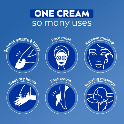 NIVEA Face and Hand Moisturizing Body Cream, Provitamin B5, Travel Size Moisturizer, 1 oz