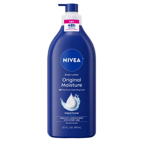 NIVEA Original Moisture Body Lotion with Vitamin E, 48Hr Daily Body Moisturizer, 20 fl oz