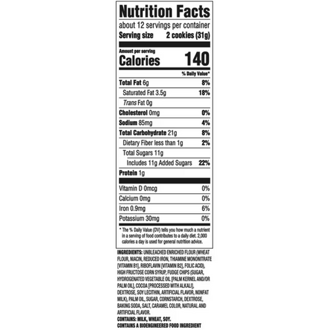 CHIPS AHOY! Chewy Fudgy Chocolate Chip Cookies, 13 oz