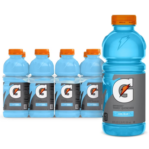 Gatorade Thirst Quencher Cool Blue Sports Drinks, 20 fl oz, 8 Count