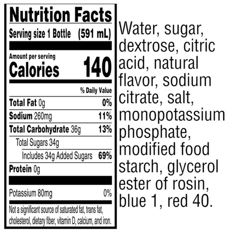 Gatorade Fierce Thirst Quencher Grape Sports Drinks, 20 fl oz, 8 Count