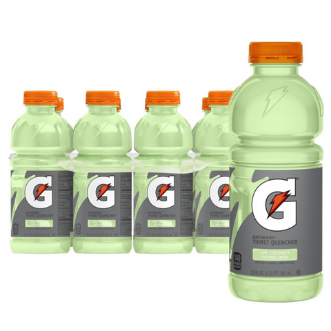 Gatorade Thirst Quencher Lime Cucumber Sports Drinks, 20 fl oz, 8 Count