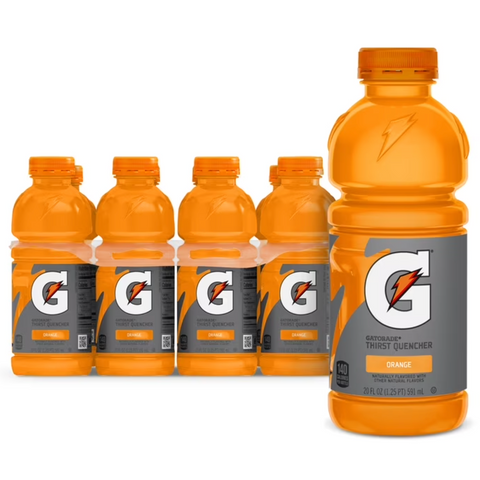 Gatorade Orange Thirst Quencher Sports Drink, 20 oz, 8 Count