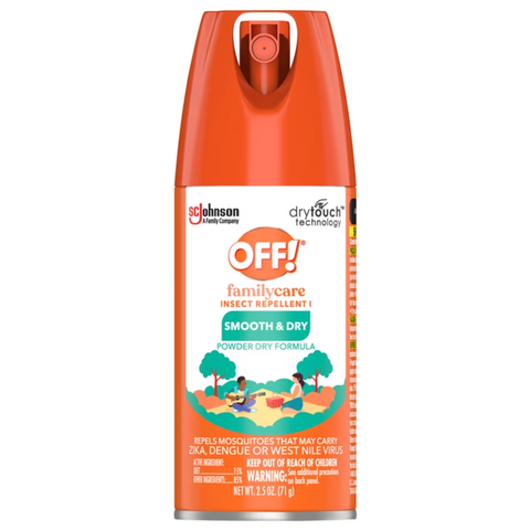 OFF! FamilyCare Insect Repellent I, Smooth & Dry Spray, Outdoor Mosquito Repellent, 2.5 fl oz