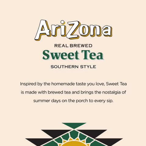 AriZona Southern Style Real Blend Sweet Tea, 16 fl oz, 12 Count