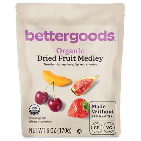 bettergoods Organic Dried Fruit Medley, 6 oz