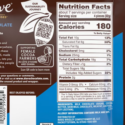 Dove Promises Milk Chocolate Candy,Medium Size, 7.61 oz
