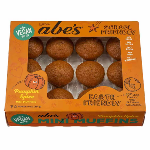 abe's Pumpkin Spice Donut Vegan Muffins, 10.2oz, 12 Count