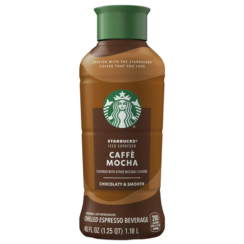 Starbucks Caffe Mocha Chilled Espresso Coffee, 40 oz