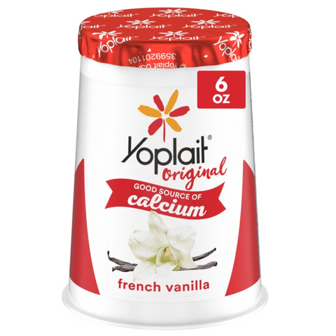 Yoplait Original Low Fat French Vanilla Yogurt Cup, 6 oz
