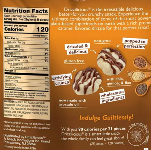 Drizzilicious S'mores Drizzled Mini Rice Cake, 4oz