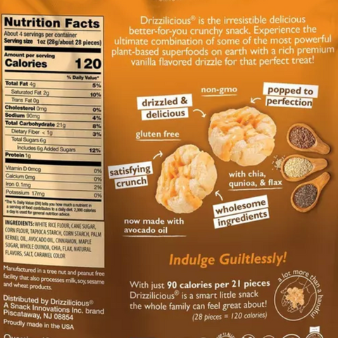 Drizzilicious French Toast Drizzled Mini Rice Cake, 4oz