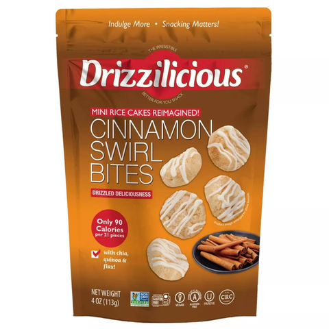 Drizzilicious Cinnamon Drizzled Mini Rice Cake, 4oz