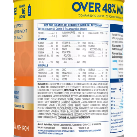 Similac 360 Total Care Sensitive Baby Formula Powder, Has 5 HMO Prebiotics, 30.2 oz