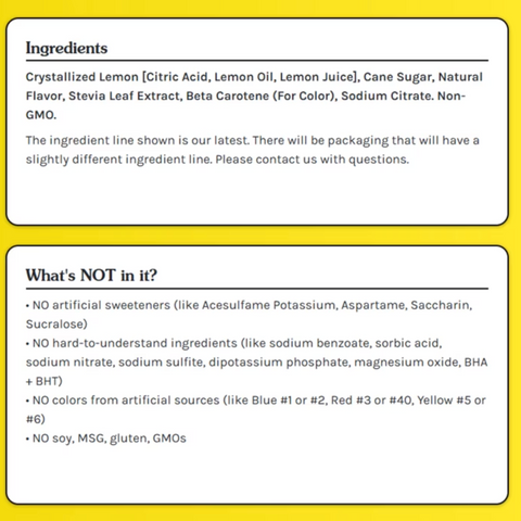 True Lemon Original Lemonade Drink Mix Powder, 10 Count