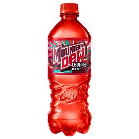 Mountain Dew Code Red Cherry Soda Pop, 20 oz