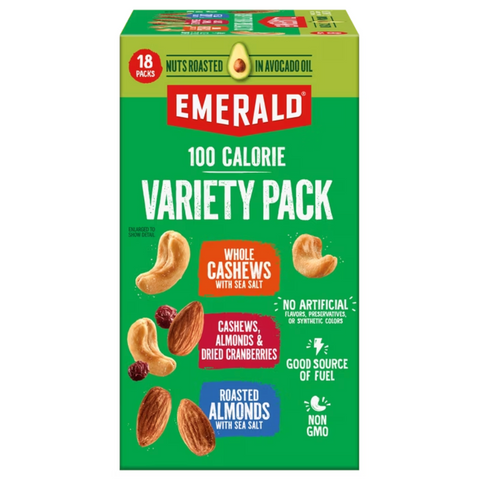 Emerald® Nuts Avocado Oil Roasted Mixed Nuts Variety Pack, 18 Count