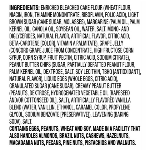 bettergoods Jumbo Grape Jelly-Stuffed Peanut Butter Cookie Dough, 3 oz, 4 Count