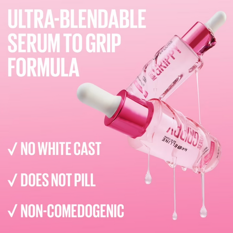 Maybelline Grippy Serum Makeup Grip Primer, 2% Niacinamide, 1 Kit