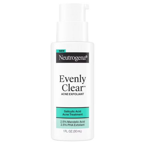 Neutrogena Evenly Clear Acne Exfoliant, Salicylic Acid, 1 fl. oz