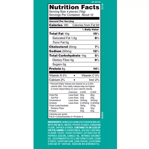 Yummy Gluten Free All Natural Dino Buddies Dinosaur-Shaped Chicken Nuggets, 32oz