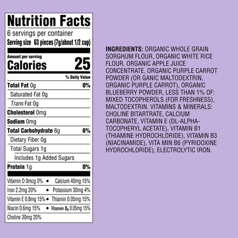 Good & Gather™ Organic Puffs Baby Snacks, Carrot Blueberry, 1.48oz