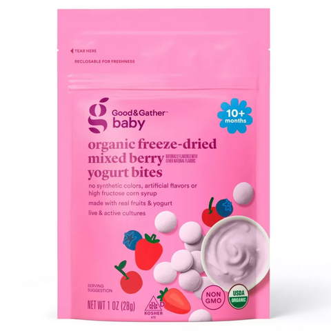 Good & Gather™ Organic Freeze-Dried Mixed Berry Yogurt Bites, 1oz