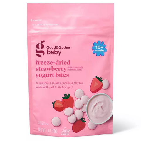 Good & Gather™ Freeze-Dried Yogurt Baby Bites, Strawberry, 1oz
