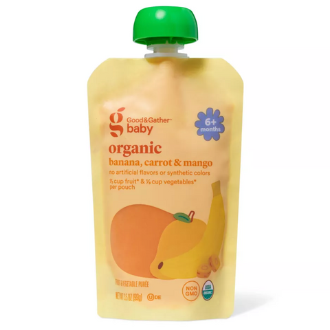 Good & Gather™ Organic Carrot Mango Baby Food Pouch, 3.5oz